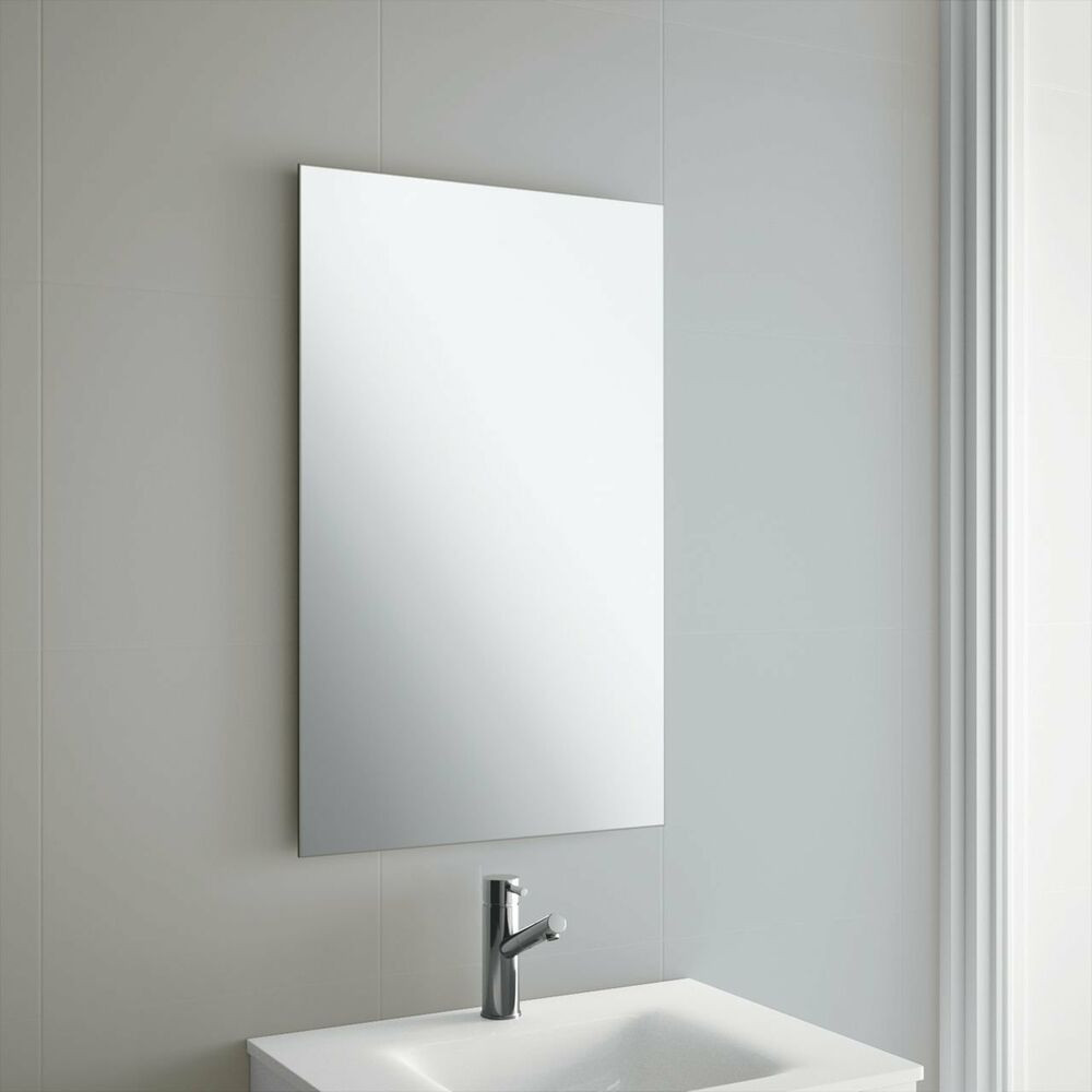 Ebay Bathroom Mirrors
 Frameless Bathroom Mirror with Wall Hanging Fixings