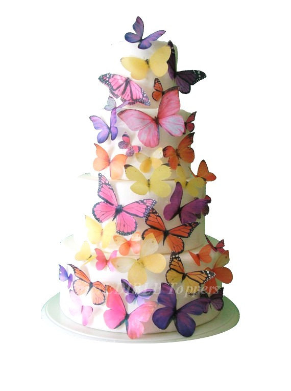 Edible Birthday Cake Decorations
 BUTTERFLY CAKE Birthday Cake Topper The Audrey 30 Edible