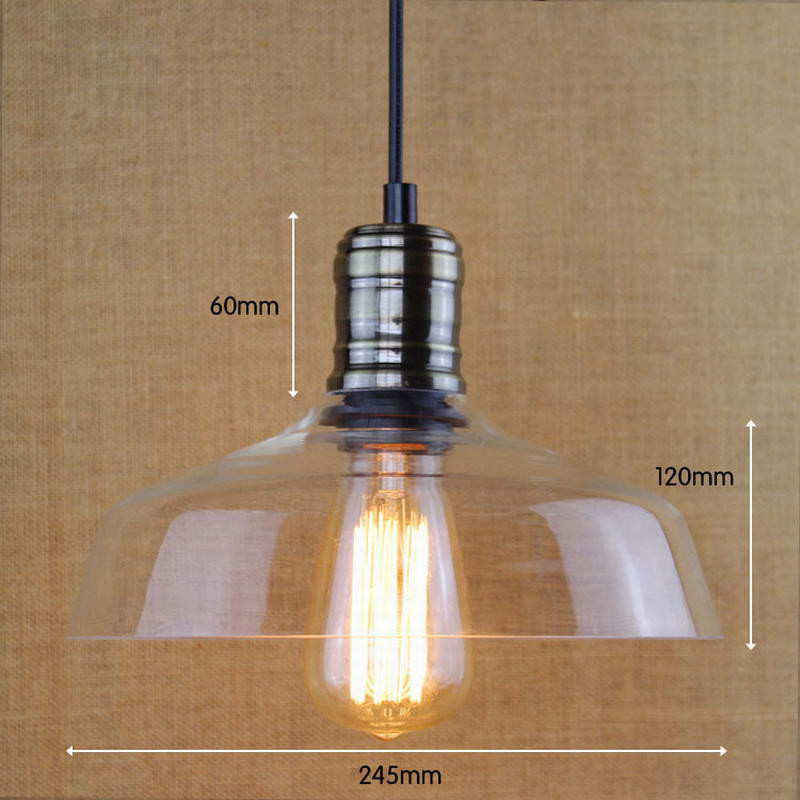 Edison Kitchen Lighting
 New Vintage E27 Edison Light bulb industrial Clear glass