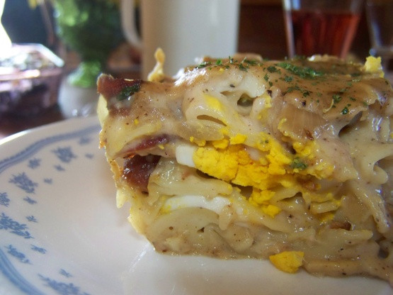 Egg In Lasagna
 Bacon n Egg Lasagna Recipe Genius Kitchen