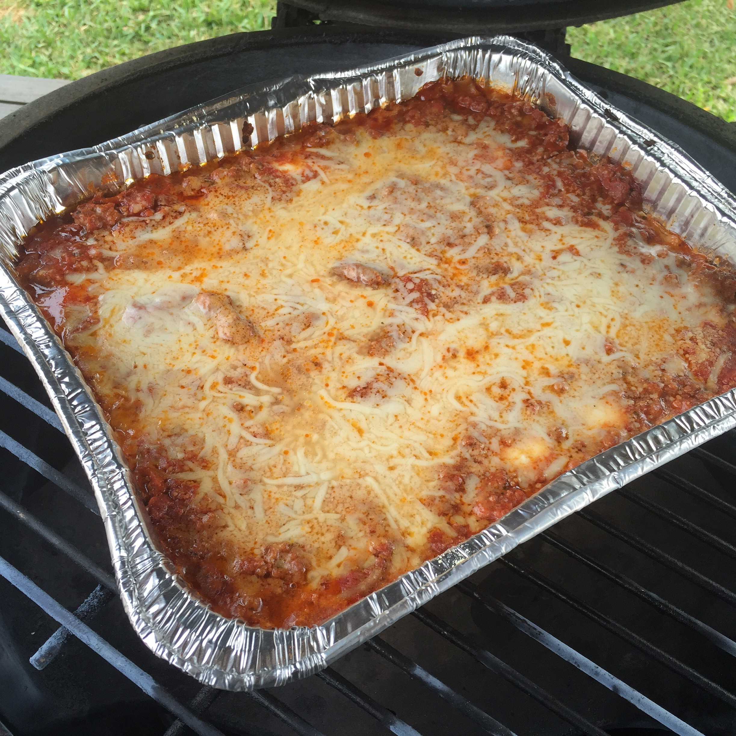 Egg In Lasagna
 How to Make Lasagna on the Big Green Egg