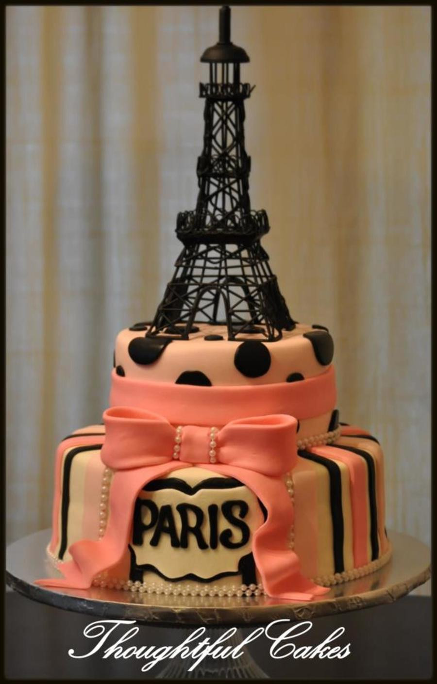 Eiffel Tower Birthday Cake
 Paris Eiffel Tower Birthday Cake CakeCentral