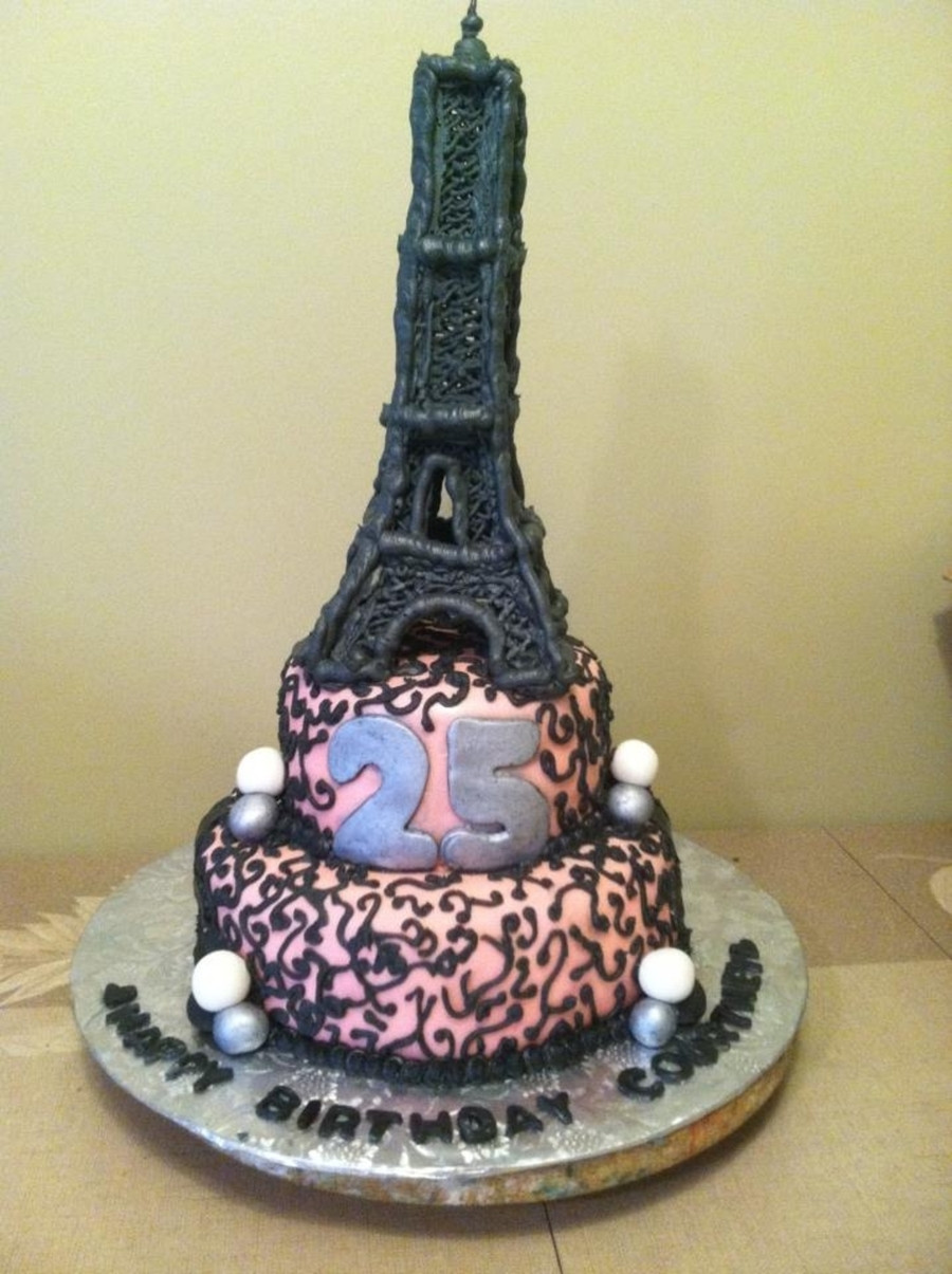 Eiffel Tower Birthday Cake
 Eiffel Tower Birthday Cake CakeCentral