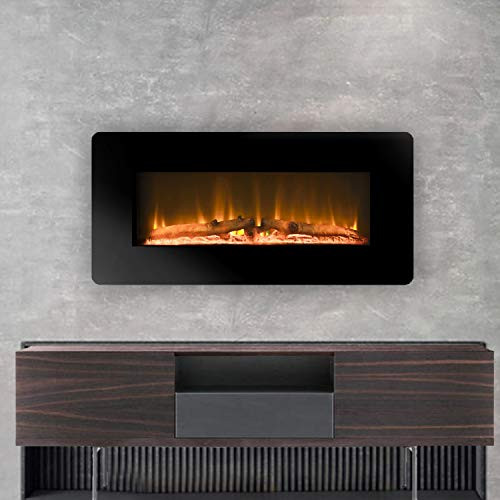 Electric Fireplace Log Heaters
 LOKATSE HOME 23" 1400W Insert Log Electric Fireplace Stove