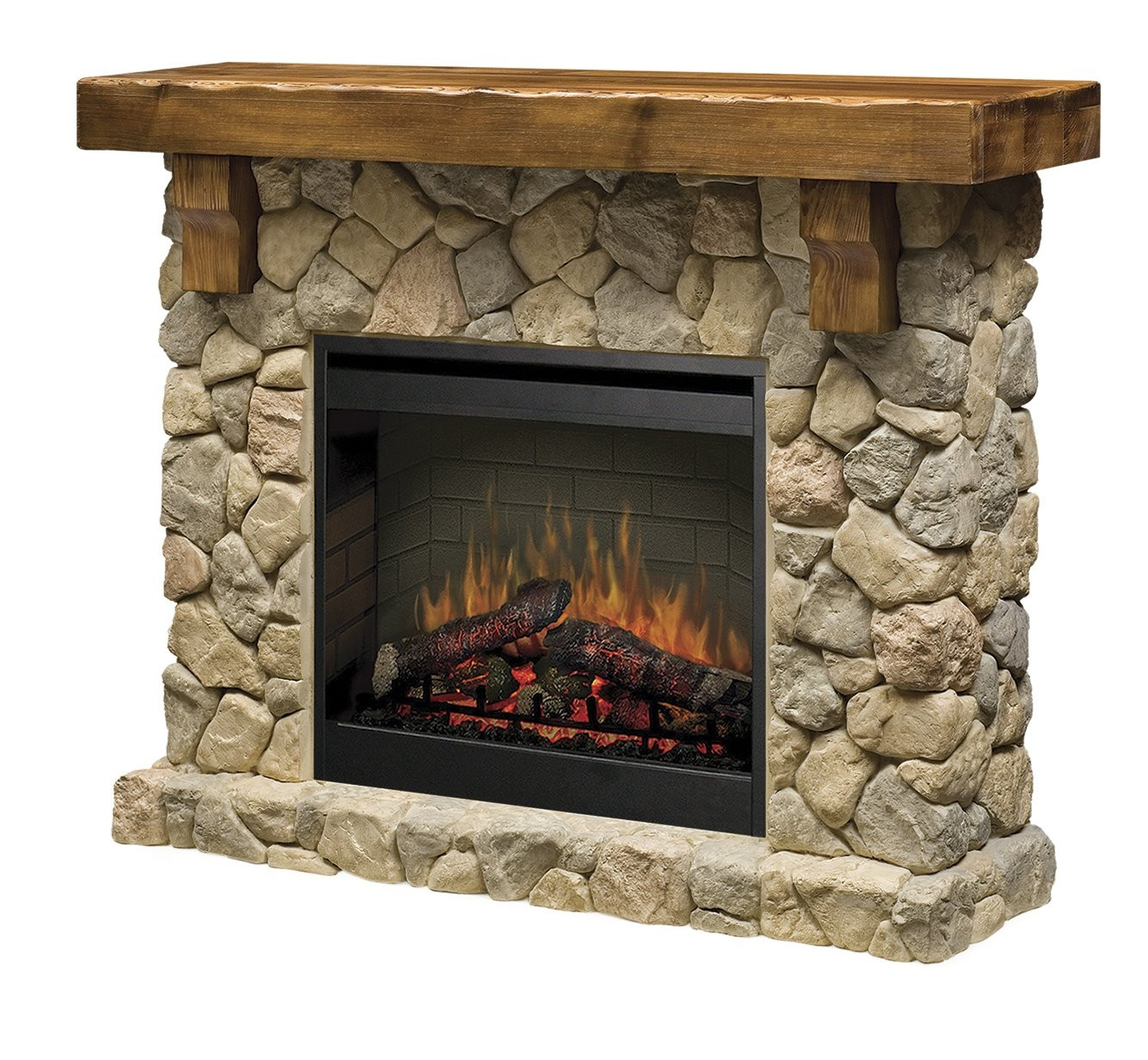 Electric Fireplace With Stone Surround
 5 Beautiful Faux Stone Electric Fireplaces