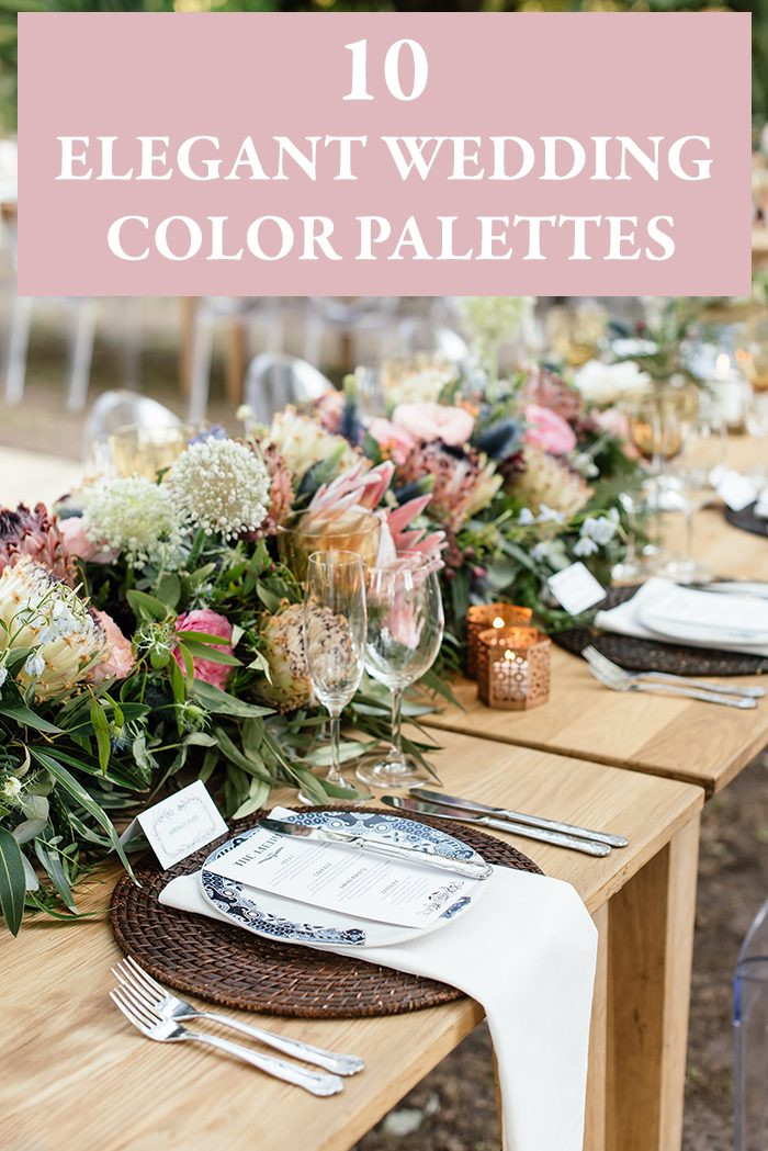 Elegant Wedding Colors
 10 Elegant Wedding Color Palettes