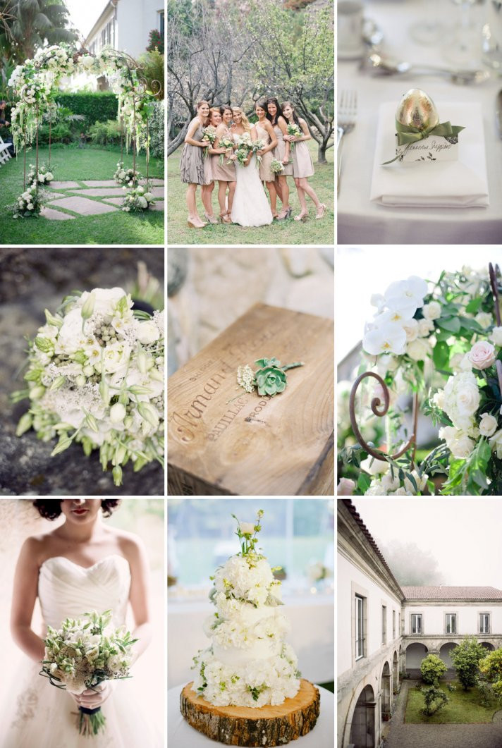 Elegant Wedding Colors
 Elegant Wedding Colors Soft Greens Creams