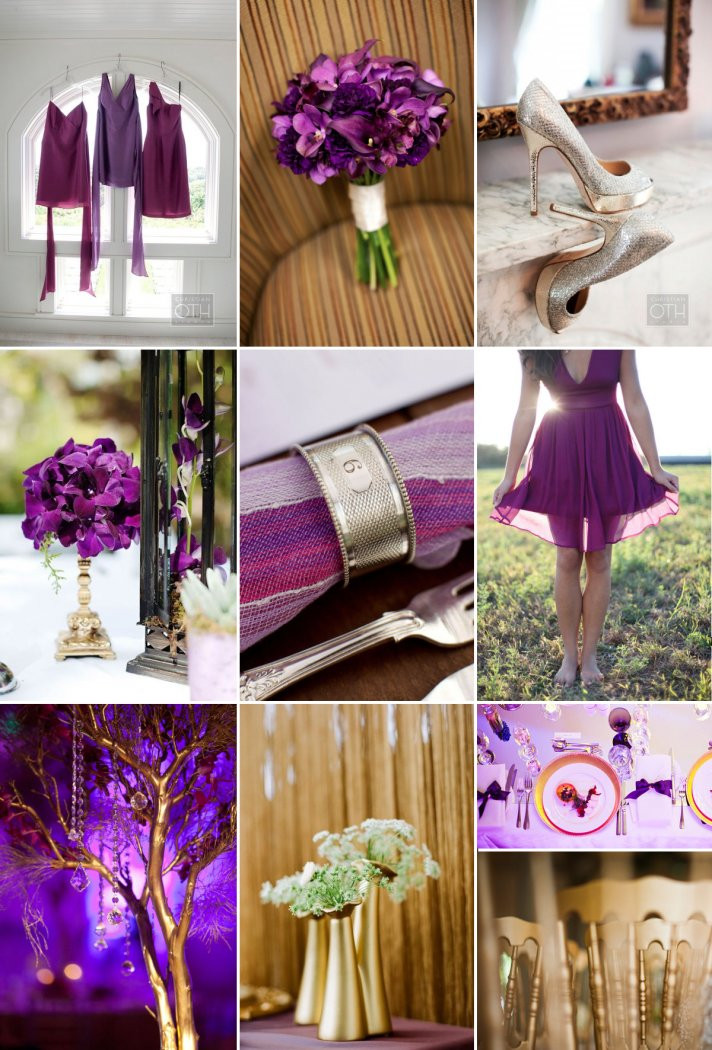 Elegant Wedding Colors
 Orange Purple Gold Planning Project Wedding Forums