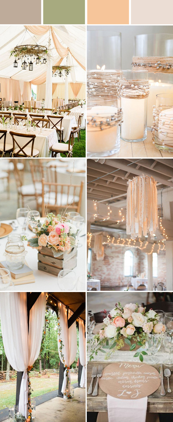 Elegant Wedding Colors
 Top 10 Elegant and Chic Rustic Wedding Color Ideas