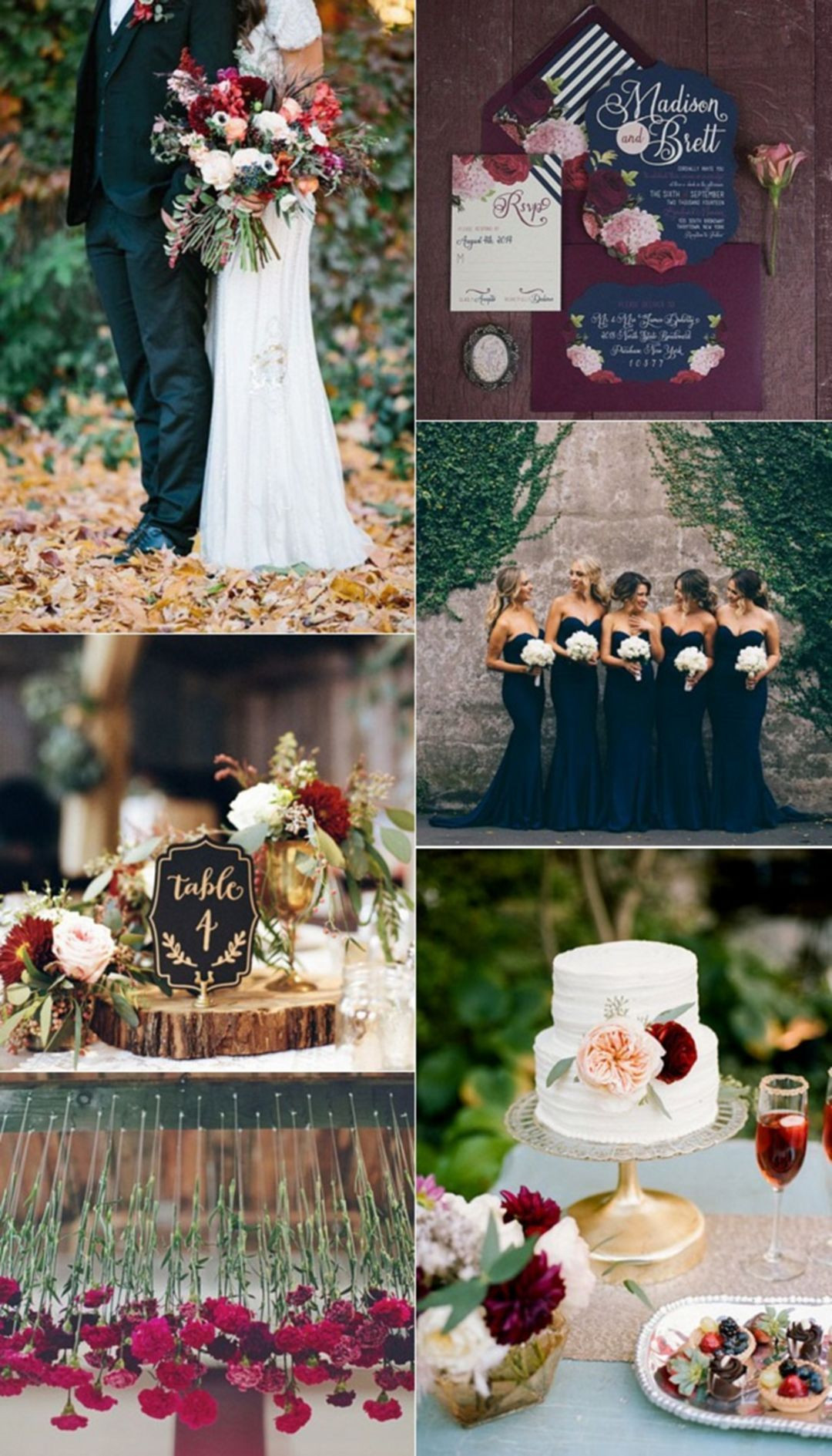 Elegant Wedding Colors
 Beautiful And Romantic Fall Wedding Color Inspirations 332