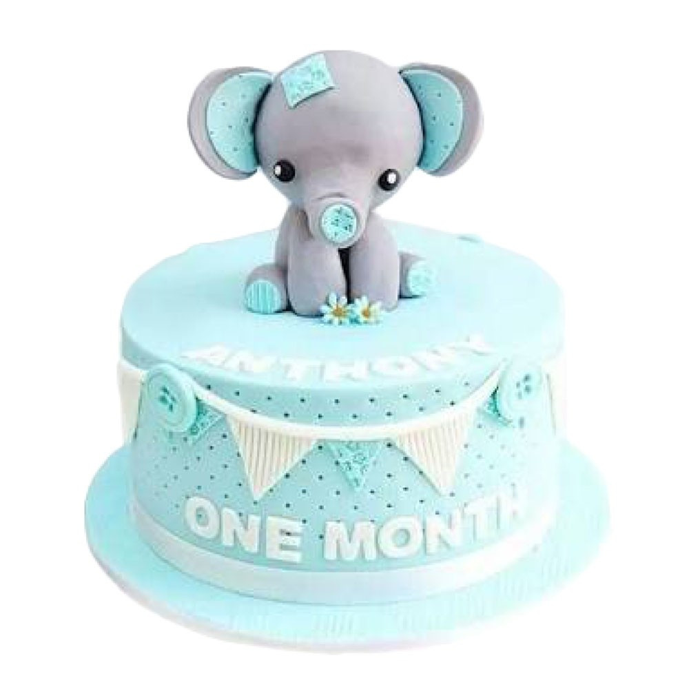 Elephant Birthday Cakes
 Baby Elephant Birthday Cake