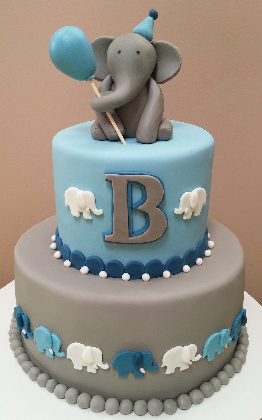 Elephant Birthday Cakes
 Elephant cake for a 1st birthday – The Lovely Baker