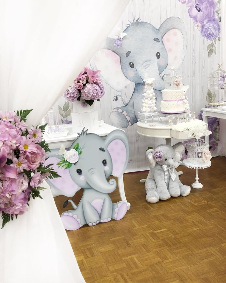 Elephant Decor For Baby Shower
 Springtime Elephant Baby Shower Baby Shower Ideas