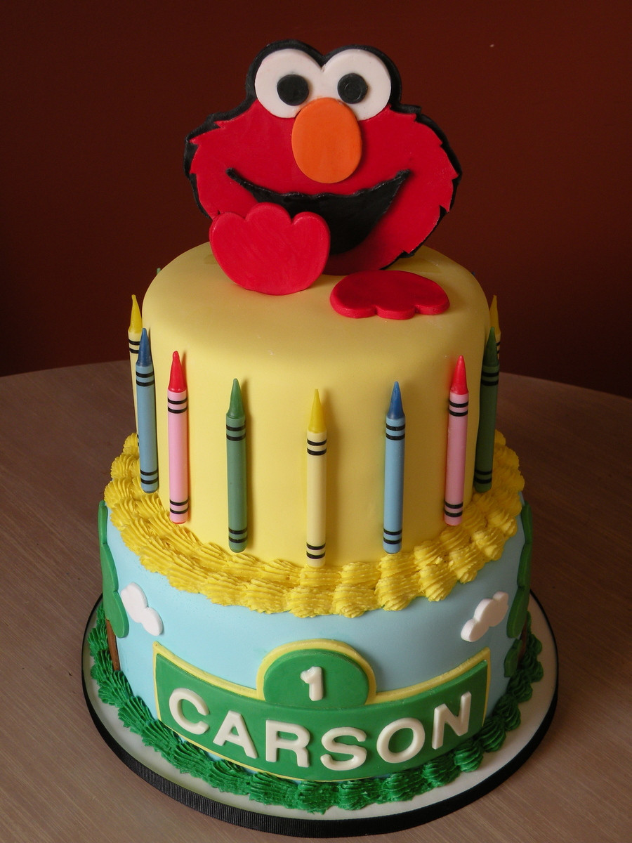 Elmo 1st Birthday Cake
 Elmo 1St Birthday Cake CakeCentral