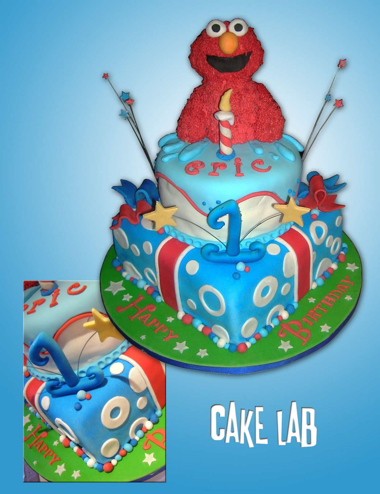 Elmo 1st Birthday Cake
 ZacO Cakes Elmo 1st Birthday Cake