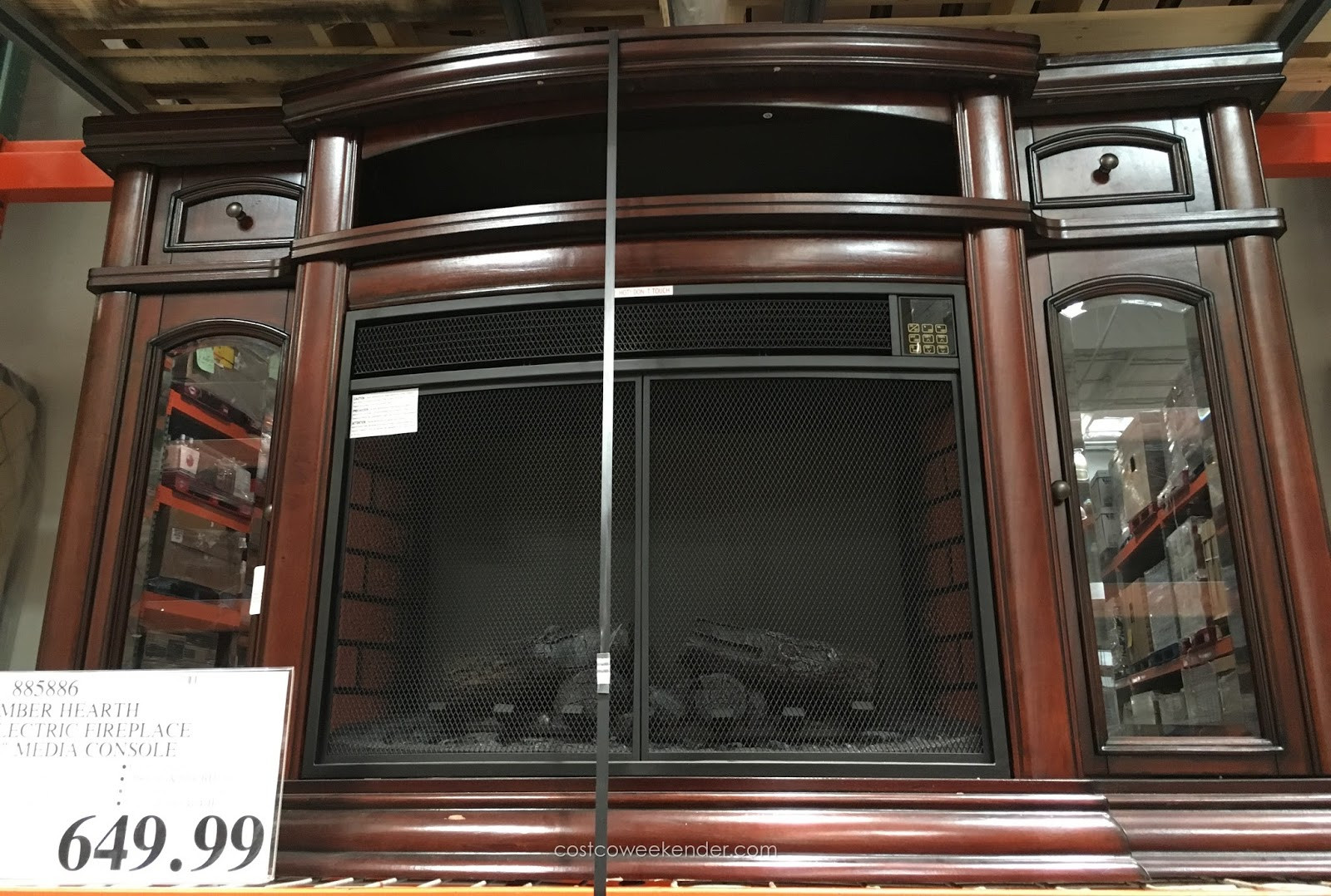 Ember Hearth Electric Fireplace Costco
 Ember Hearth Electric Media Fireplace