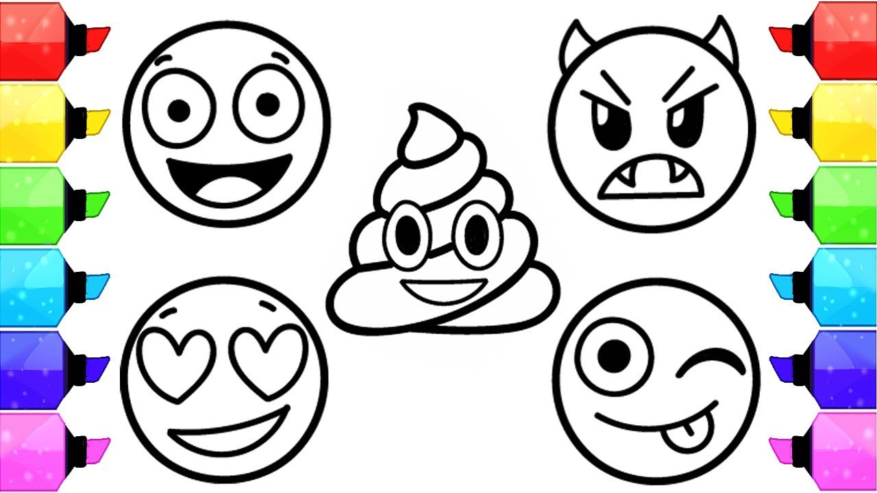 Emoji Coloring Pages For Kids
 EMOJI Coloring Pages