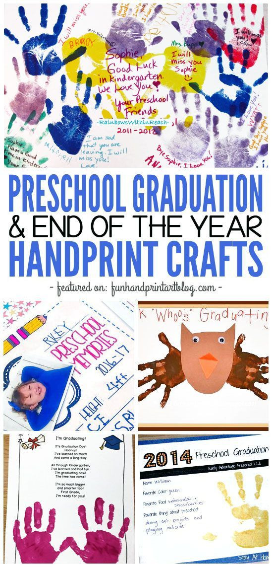 End Of Year Crafts Preschool
 Handprint Graduation & End of the School Year Ideas