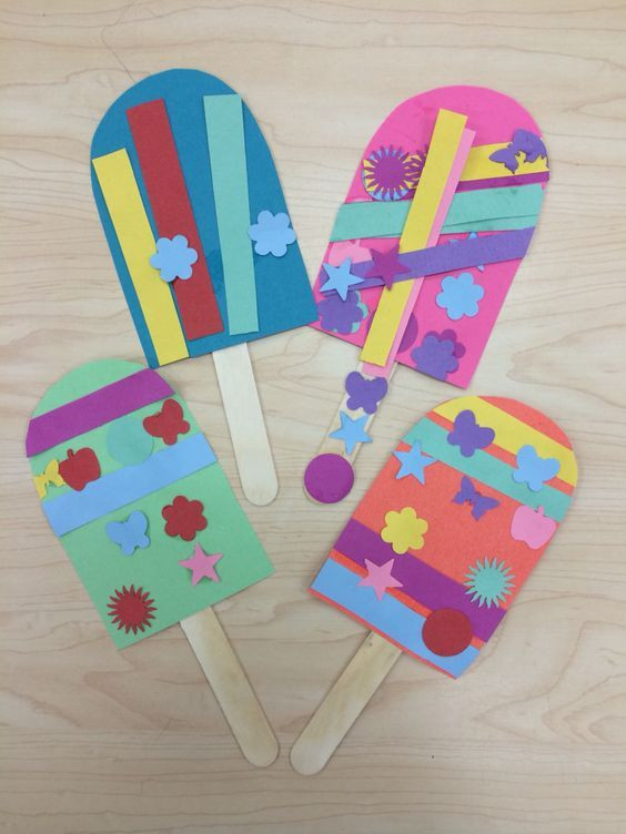 End Of Year Crafts Preschool
 Popsicle Summer Art Craft Perfect for end of the year