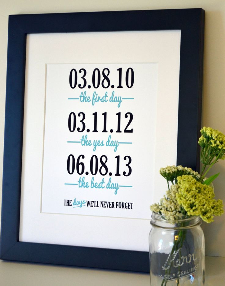 Engagement Gift Ideas For Young Couples
 Wedding sign print 11x14 The first day the yes day