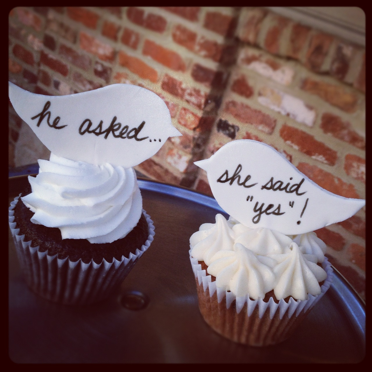 Engagement Party Cupcakes Ideas
 Friday Fab Find Announce Your Engagement Over the