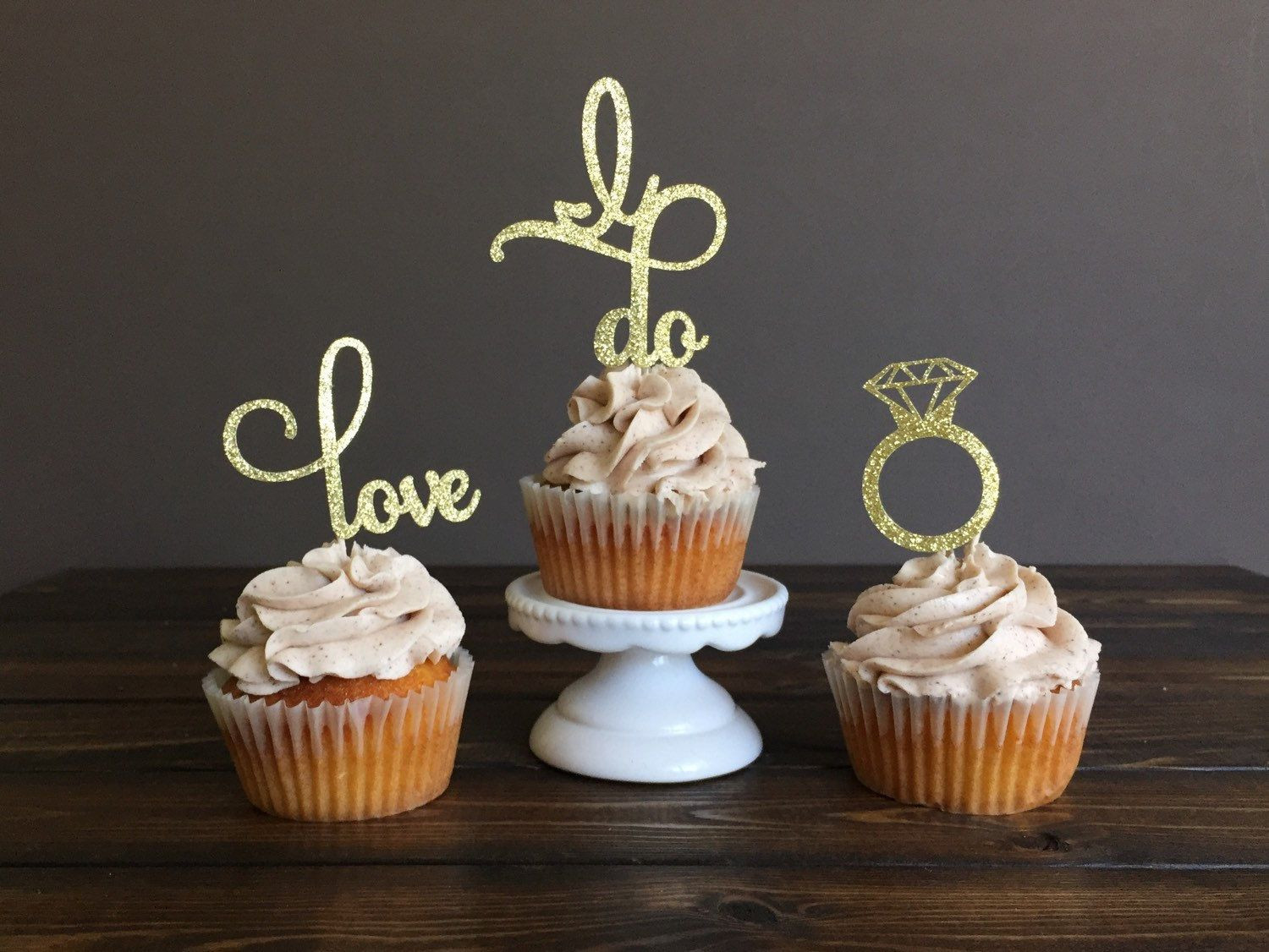 Engagement Party Cupcakes Ideas
 Engagement cupcake toppers bridal shower bridal shower