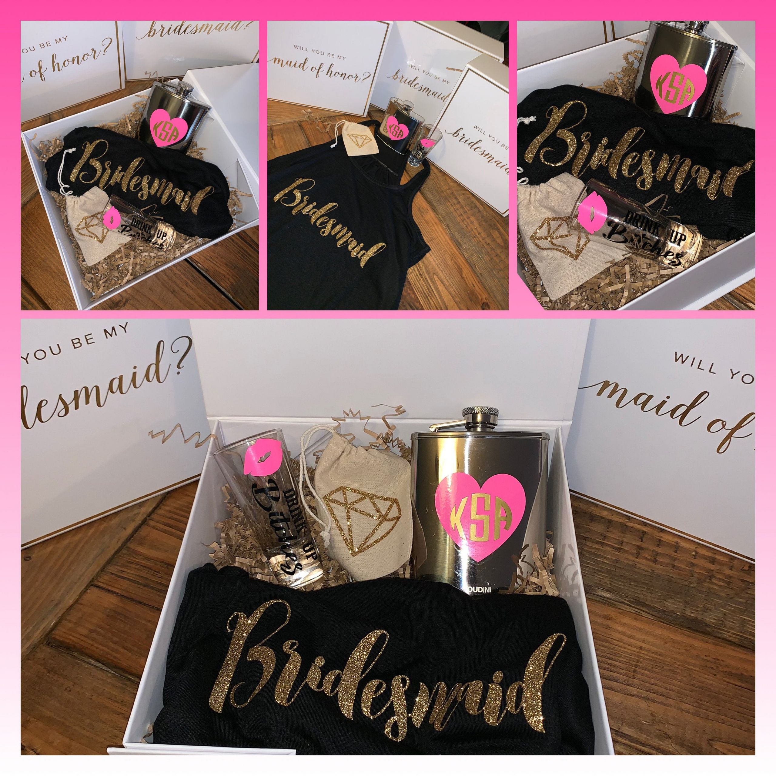 Engagement Party Gift Ideas From Maid Of Honor
 Proposal Gift Boxes Bridesmaid Proposal Box Will You Be