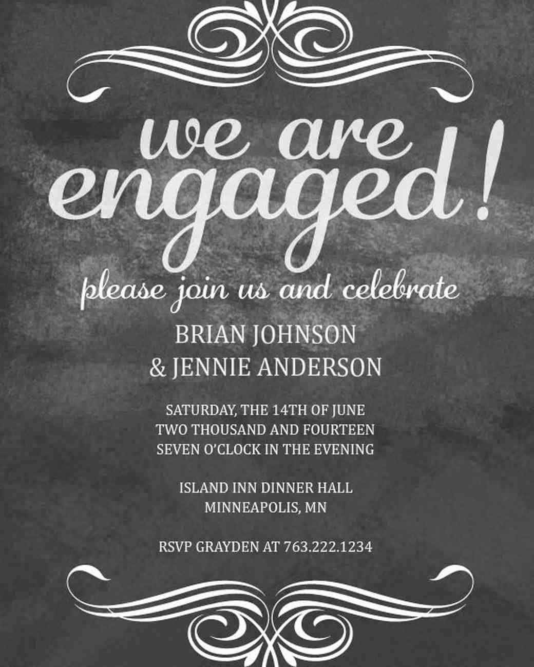 Engagement Party Invites Ideas
 35 Paperless Engagement Party Invites