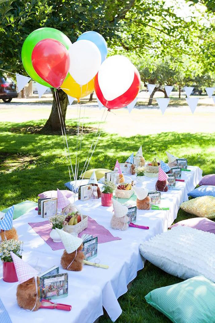 Engagement Picnic Party Ideas
 Kara s Party Ideas Sunny Teddy Bear Picnic Birthday Party