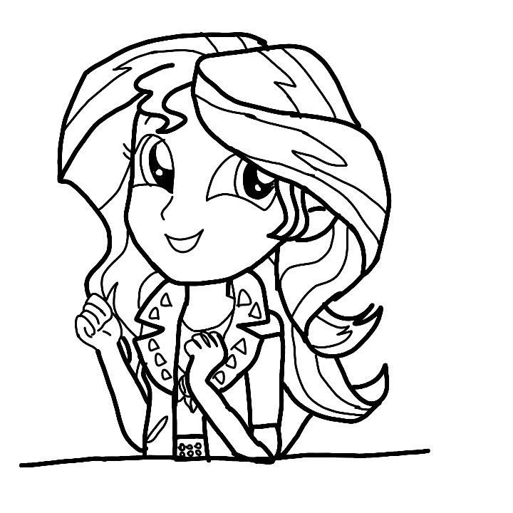 Equestria Girls Sunset Shimmer Coloring Pages
 Sunset Shimmer Equestria Girls My Little Pony Coloring Pages
