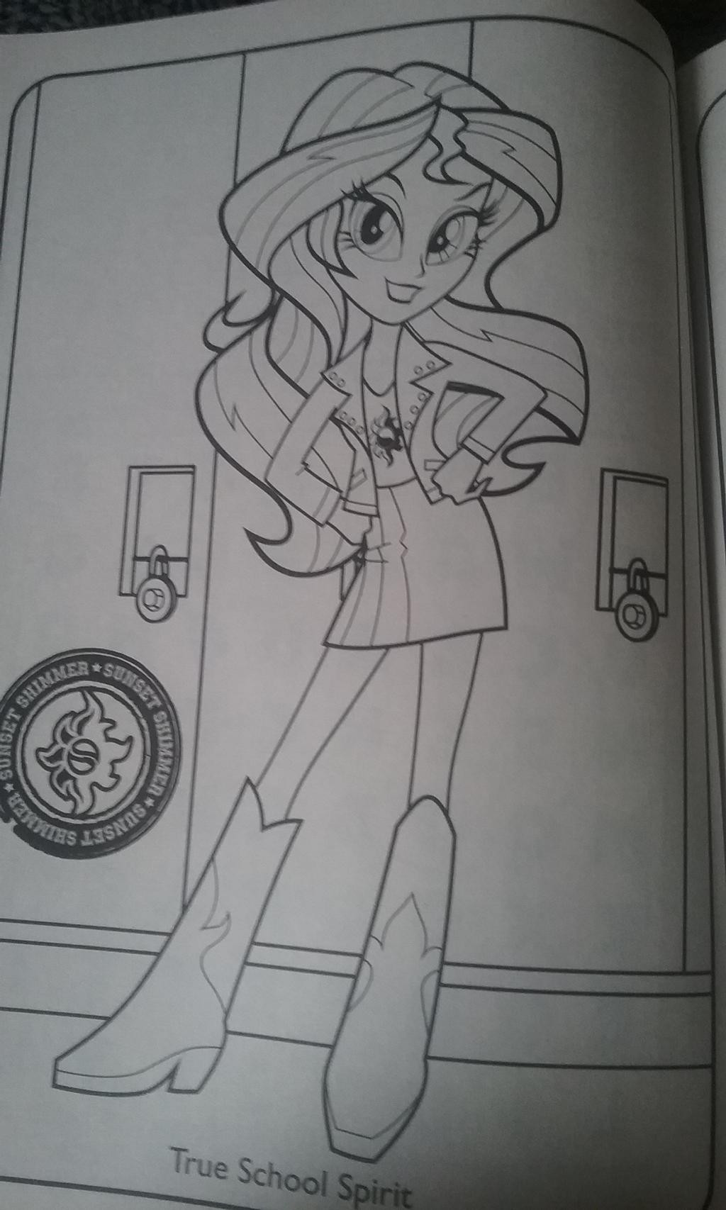 Equestria Girls Sunset Shimmer Coloring Pages
 Equestria Girls Sunset Shimmer Coloring Page 2 by