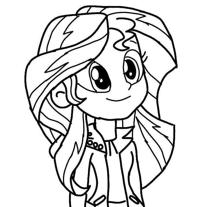 Equestria Girls Sunset Shimmer Coloring Pages
 Sunset Shimmer Coloring 6