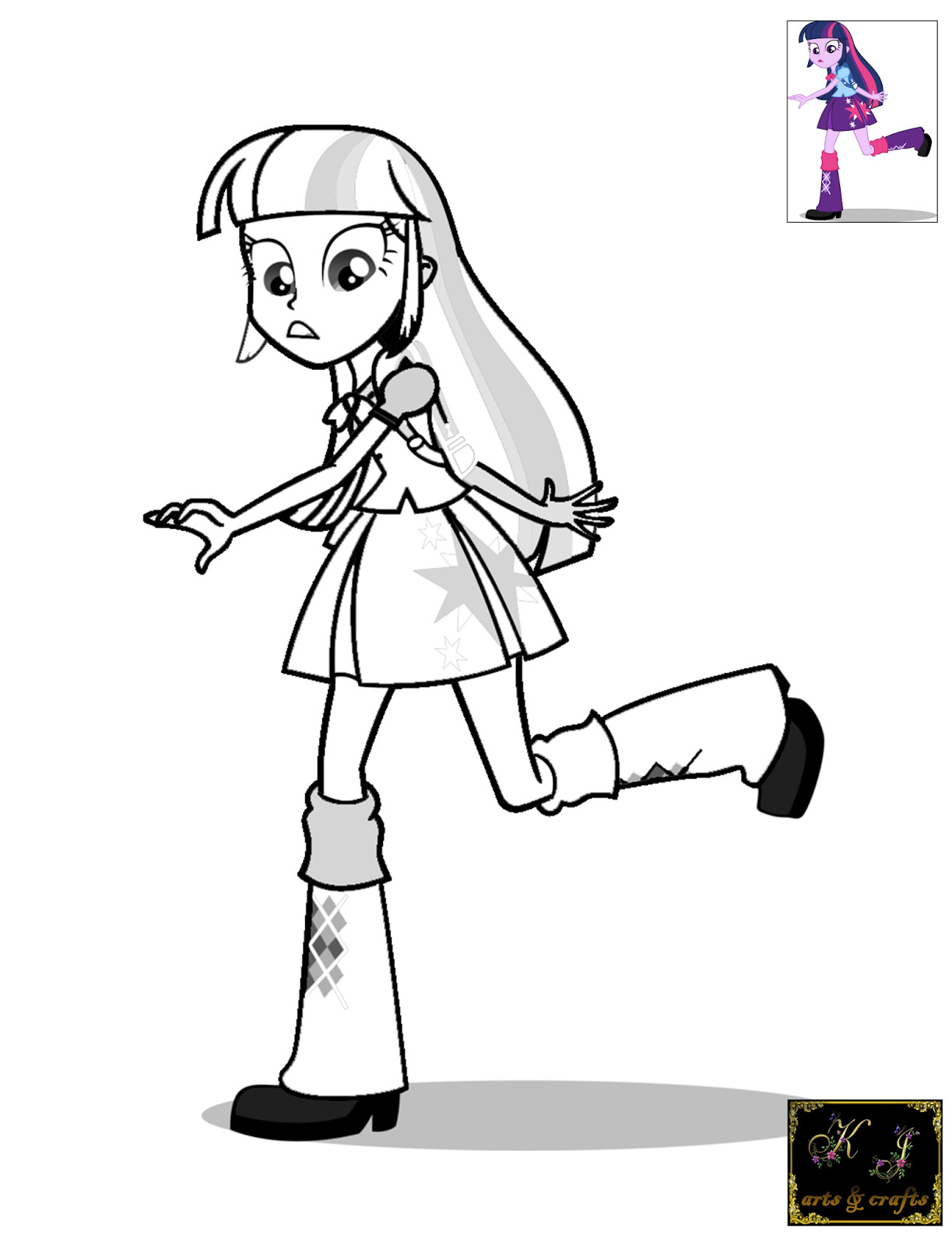 Equestria Girls Twilight Sparkle Coloring Pages
 KJ Coloring Pages Twilight Sparkle Coloring Pages