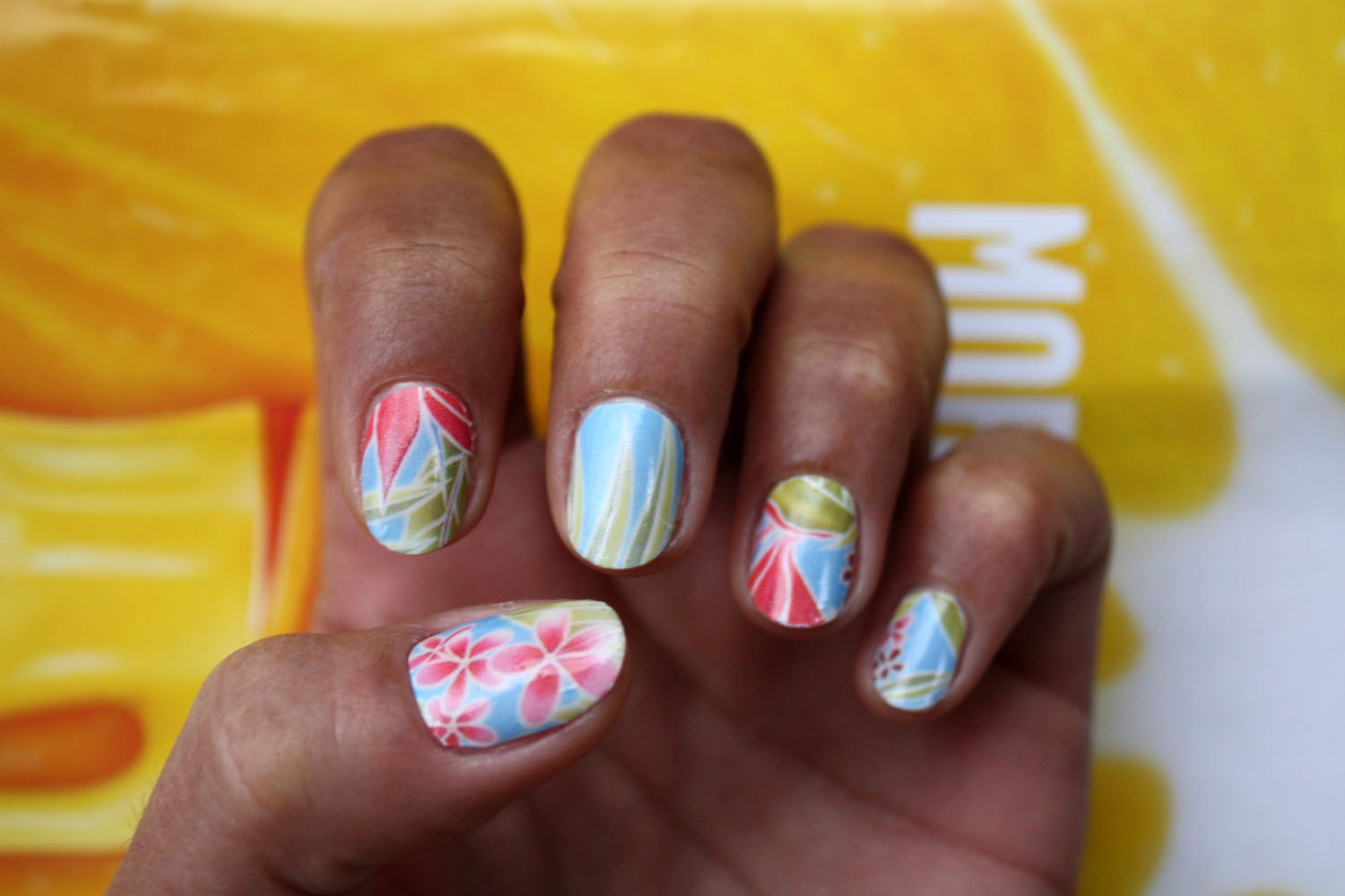 Etsy Nail Art
 Items similar to Hawaiian Flowers Nail Art Nail Decals