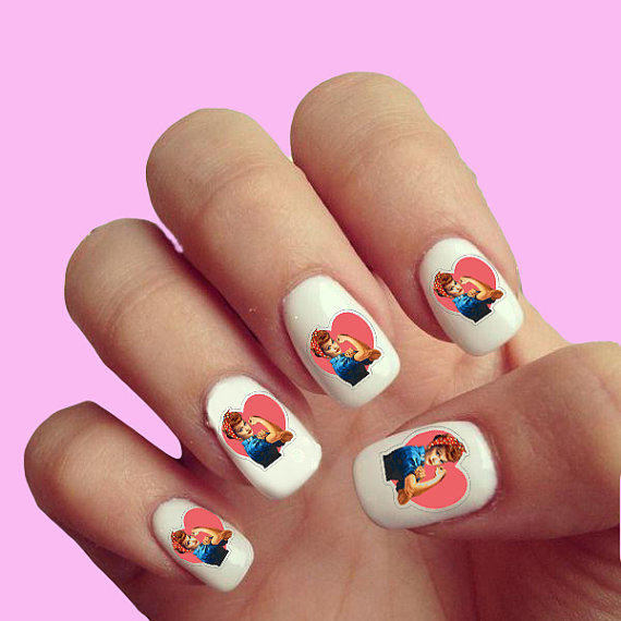 Etsy Nail Art
 I Love Lucy Vintage Sit Nail Art from pixiekattt on