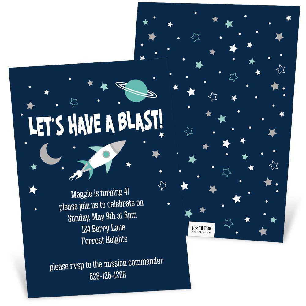 Evite Birthday Invitation
 Blast f Birthday Party Invitation