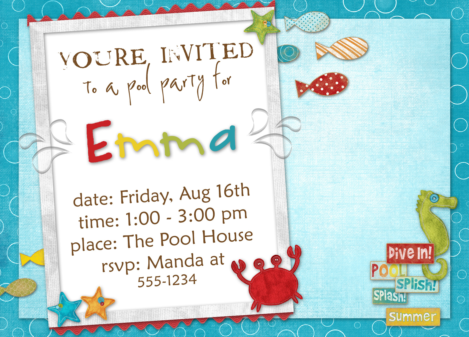 Examples Of Birthday Invitations
 Birthday Invitation Templates – Bagvania