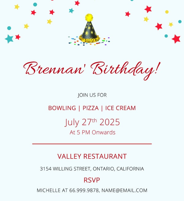 Examples Of Birthday Invitations
 31 Examples of Birthday Invitation Designs PSD AI