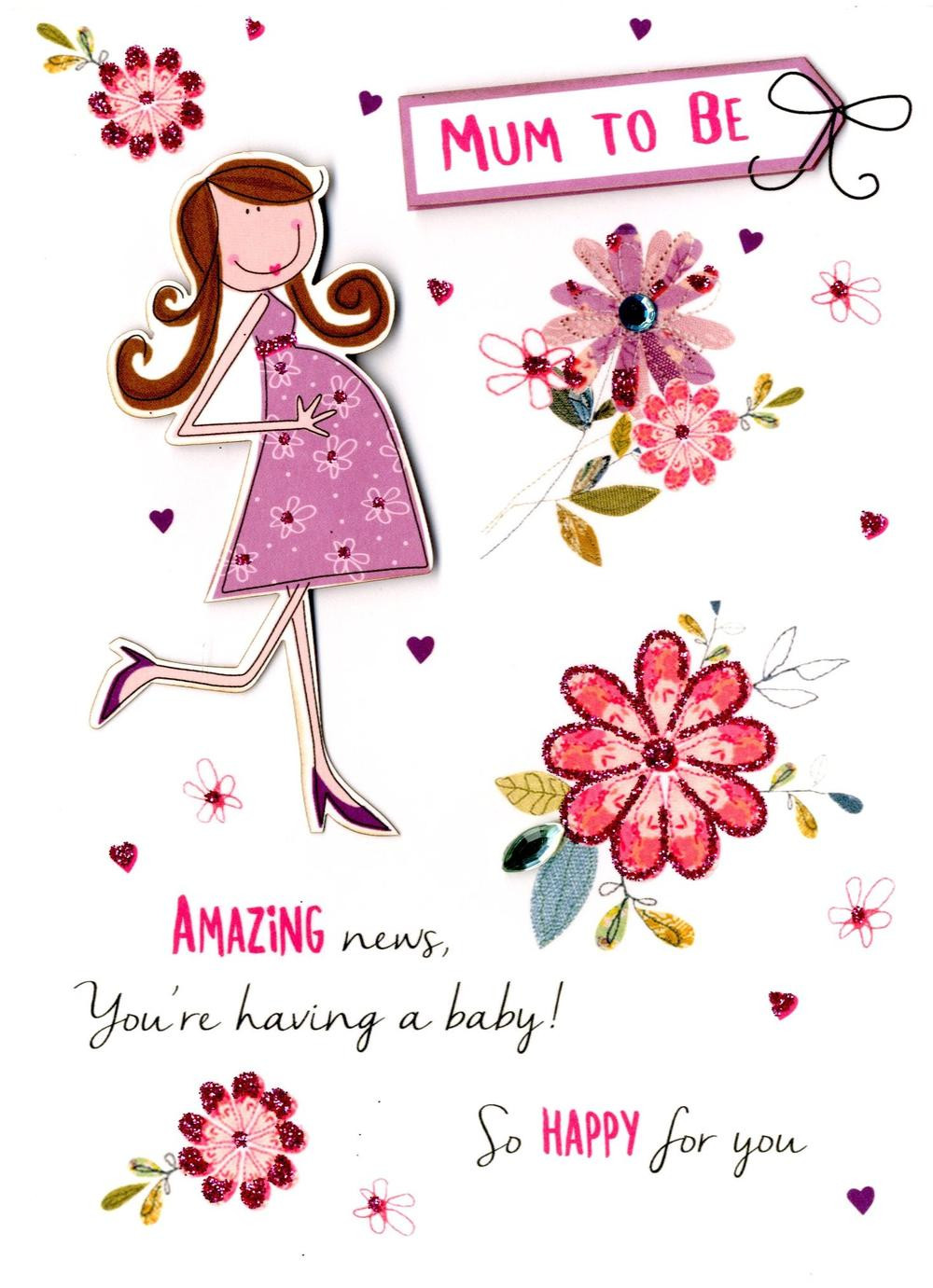 Expecting A Baby Gift
 Mum To Be Expecting A Baby Greeting Card