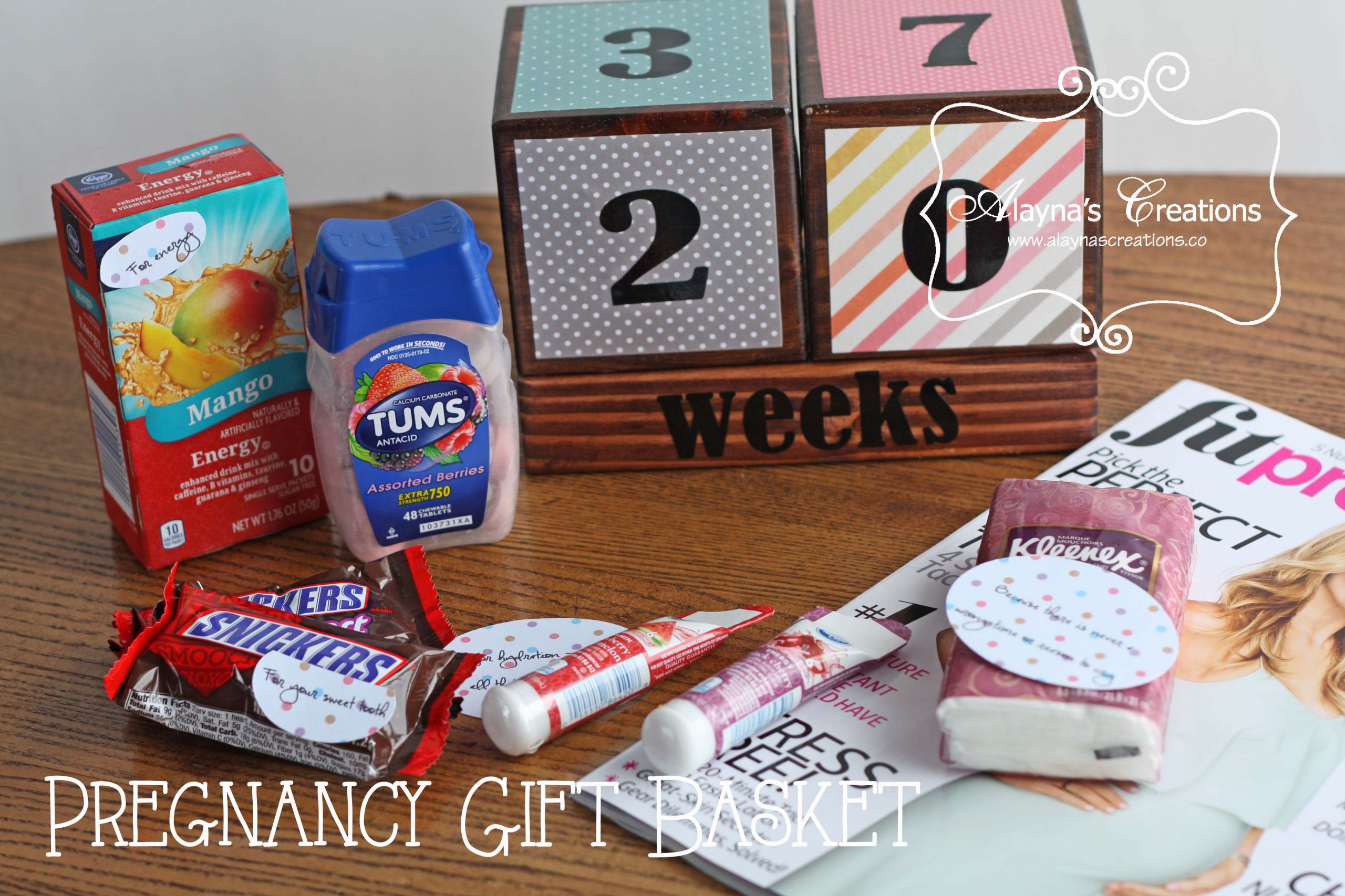 Expecting A Baby Gift
 Pregnancy Survival Kit – Gift Basket Idea – alaynascreations