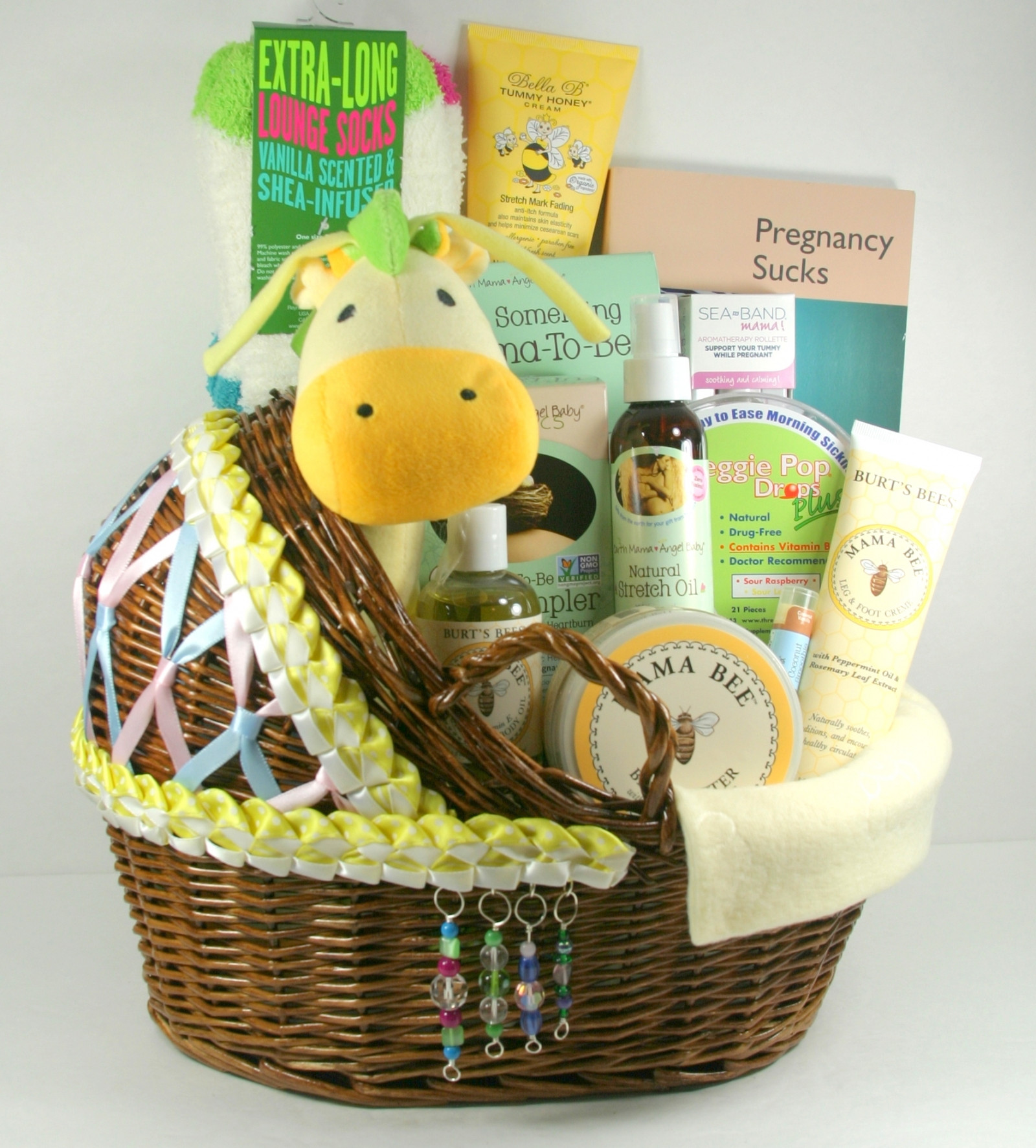 Expecting A Baby Gift
 During Pregnancy Mom To Be Care Package With Bassinet