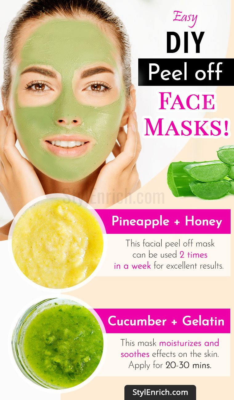 Face Mask DIY
 DIY Peel f Face Mask For Beautiful And Glowing Skin