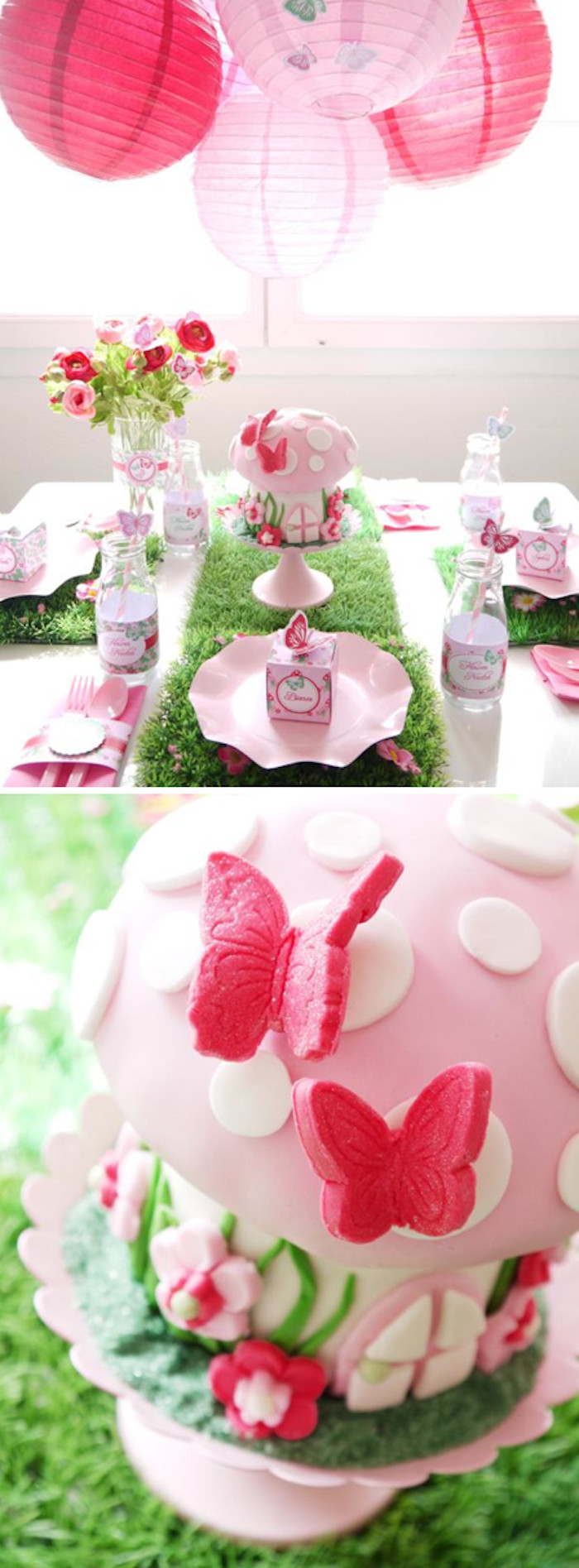 Fairy Birthday Party
 Kara s Party Ideas Pixie Fairy Pink Girl Birthday Party