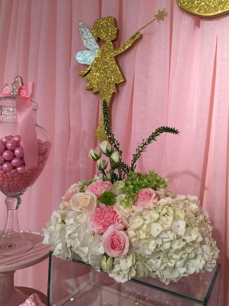 Fairy Birthday Party Decorations
 Floral decorations at a fairy birthday party See more