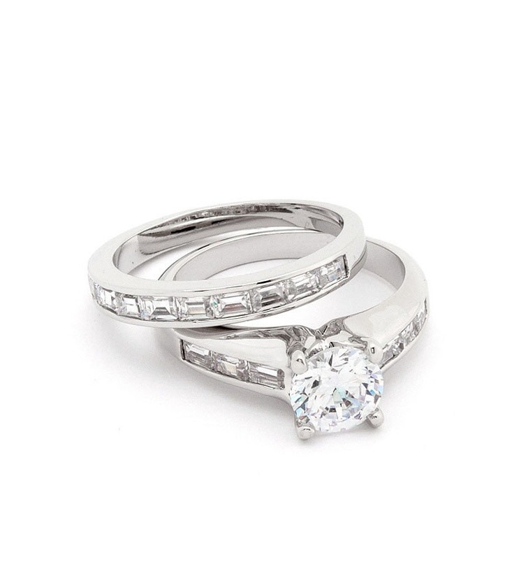 Fake Wedding Ring Sets Luxury Channel Set Formal Fake Engagement Ring 32 Of Fake Wedding Ring Sets 