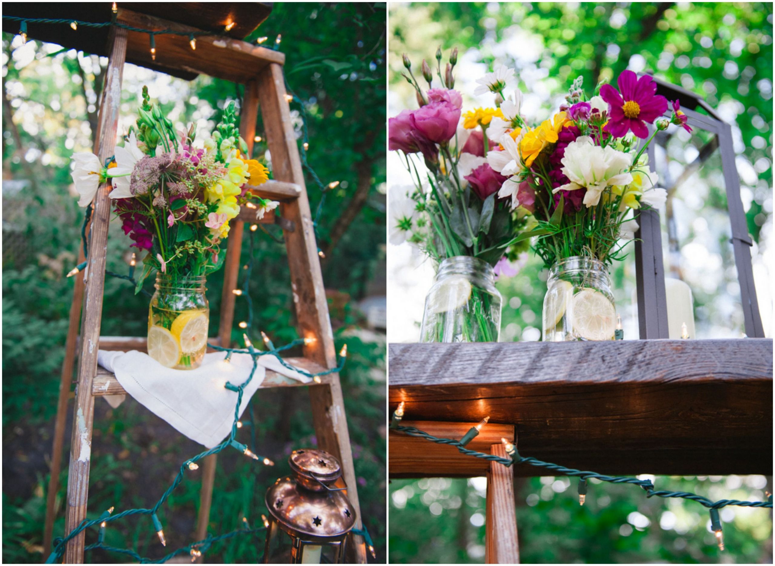 Fall Backyard Wedding
 Fall Backyard Bud Wedding Rustic Wedding Chic