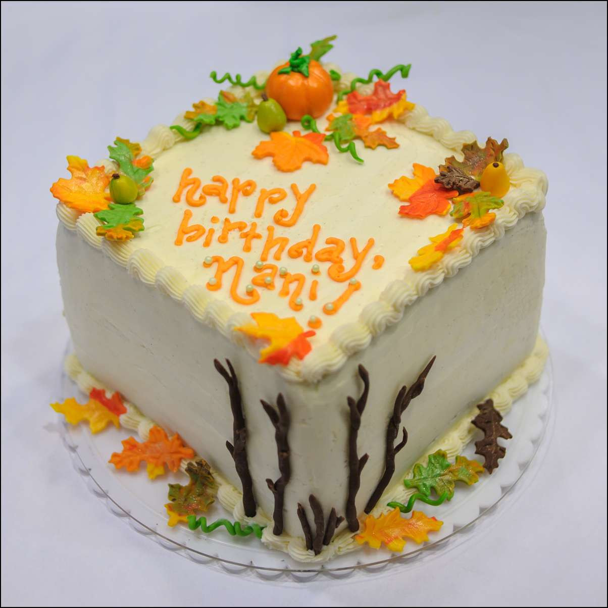 Fall Birthday Cake
 Autumn Themed Cake