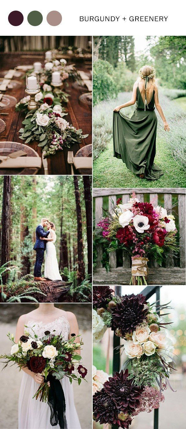 Fall Colors For Wedding
 Trending 5 Perfect Burgundy Wedding Color Ideas to Love