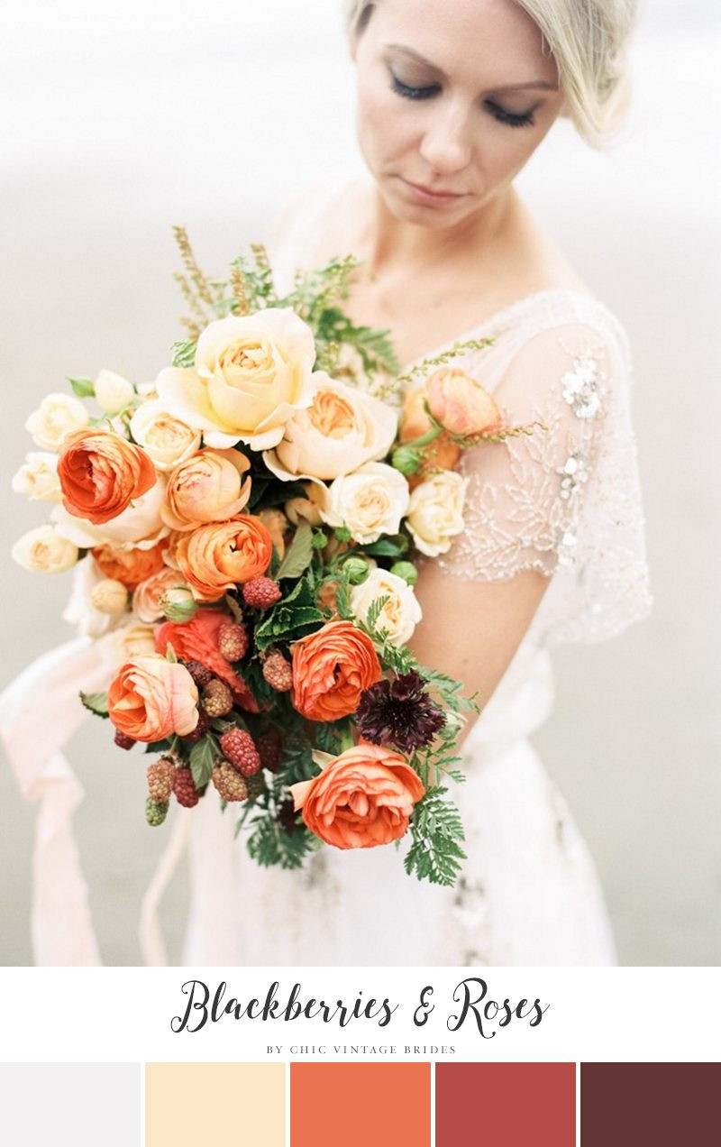 Fall Colors For Wedding
 10 Stunning Autumn Wedding Colour Palettes Chic Vintage