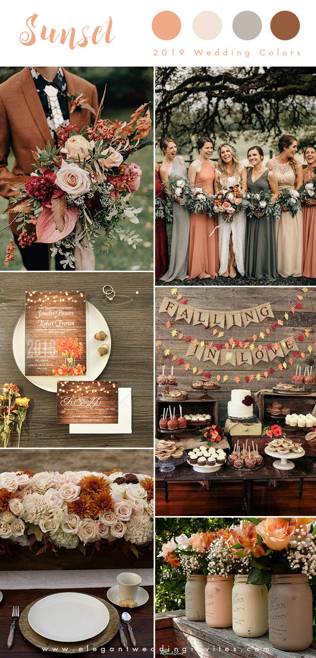 Fall Colors For Weddings
 Top 10 Wedding Color Trends We Expect to See in 2019